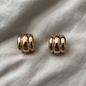 Chic Gold-Toned Statement Earrings